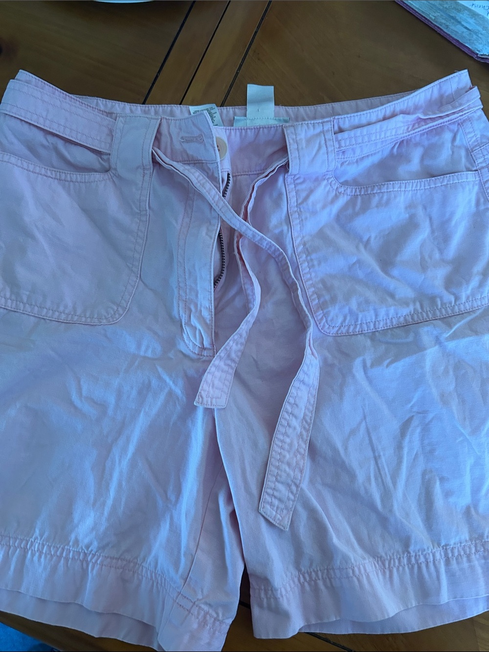 Jones New York Light Pink Drawstring Casual Shorts